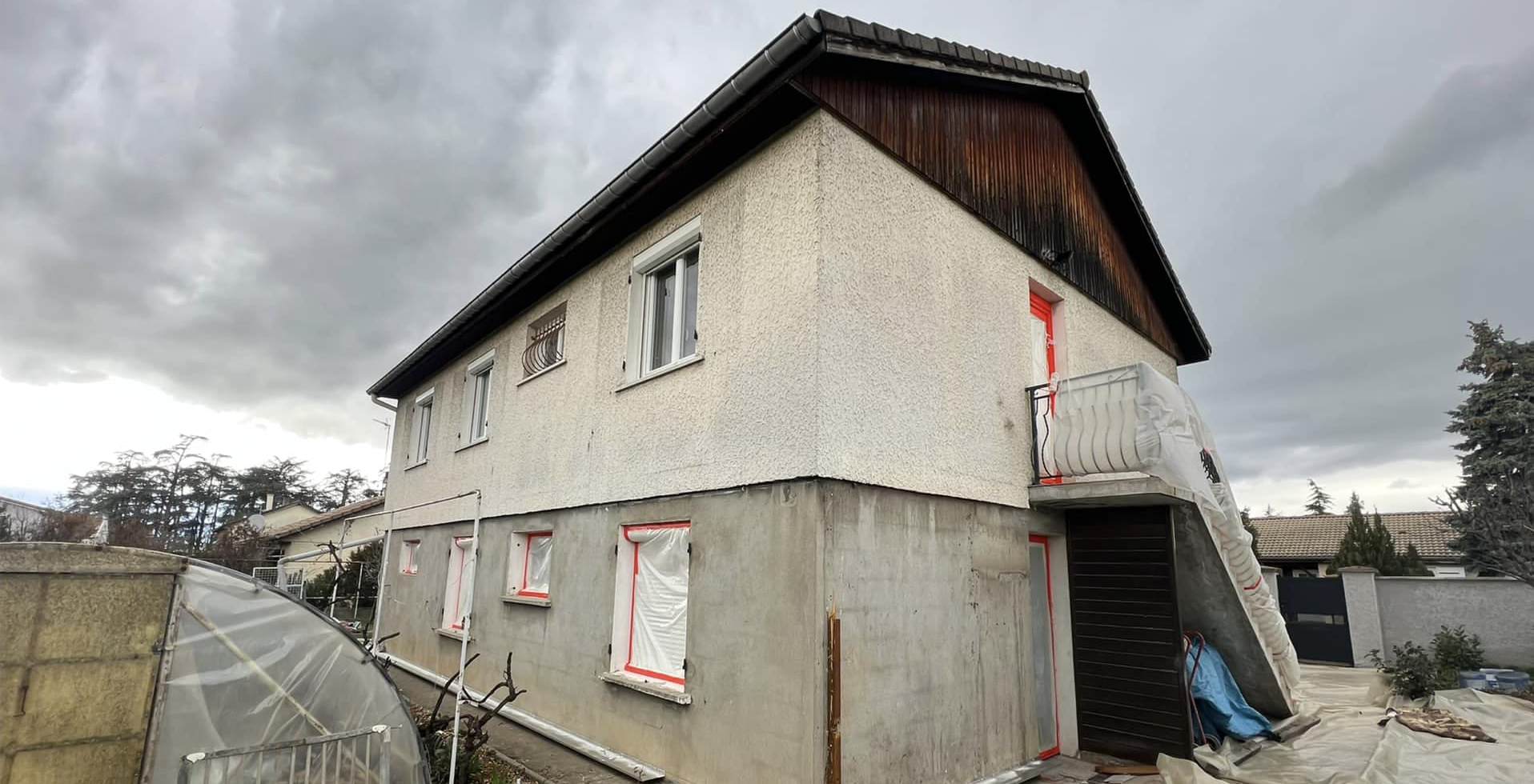 Enduit ITE Façade - Avant